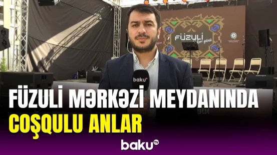 Sakinlərin şəhər günü sevinci | Füzulidən görüntülər