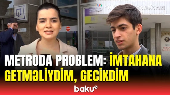 Bakıda metrosunda 25 dəqiqə ləngimə | Sərnişinlər yaşadıqlarını danışdı