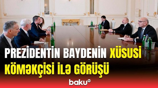 Baydenin xüsusi köməkçisi İlham Əliyevin qəbulunda | Nələr müzakirə olundu?