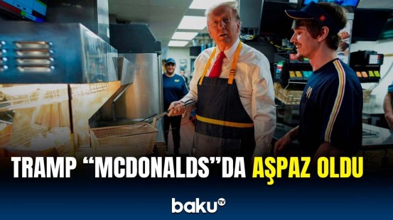 Tramp “McDonalds”da fri-kartof hazırlayıb satdı