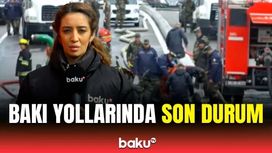 Bağırov körpüsünün altındakı su basan tuneldə son vəziyyət