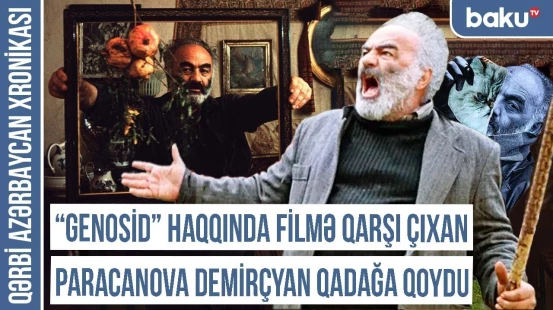 Erməni rejissor Qarabağ xalçası ilə səhnəyə çıxıb ermənilərlə razılaşmadığını bəyan etdi