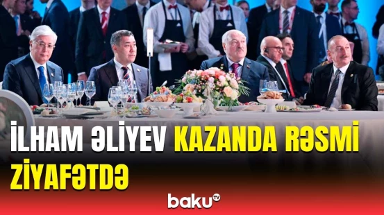 Kazanda XVI BRICS Sammitinin keçirilməsi münasibətilə rəsmi ziyafət verilib