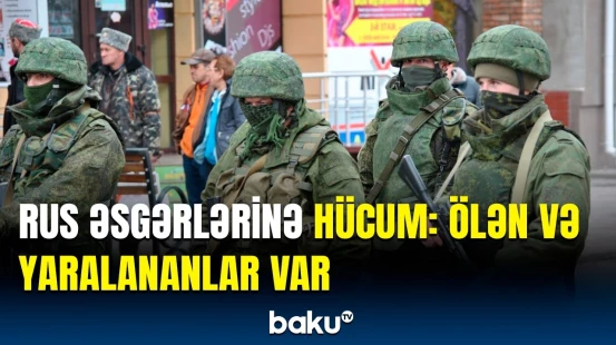Çeçenistanda Rusiya hərbi karvanına dəhşətli hücum