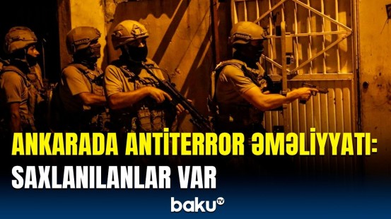 Ankarada polislərin basqın anı | Şübhəlilər ələ keçdi