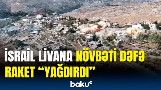 Livanın bombalanmasından anbaan görüntülər | İsrail Ordusu hücumda