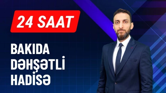 Bakıda təhlükəli anlar | Qaya parçaları yola doğru sürüşdü