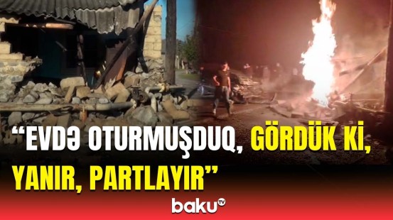 Sürücü idarəetməni itirib dəhşətli qəza törətdi | Kənd sakini hadisəni danışdı