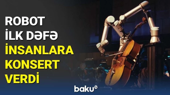 Musiqi tarixində bir ilk | Violonçel çalan robotun konsertindən görüntülər