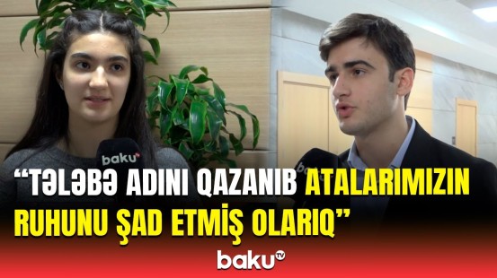 Şəhid övladları atalarının arzusunu gerçəkləşdirmək üçün addımlayır | Duyğularını bölüşdülər