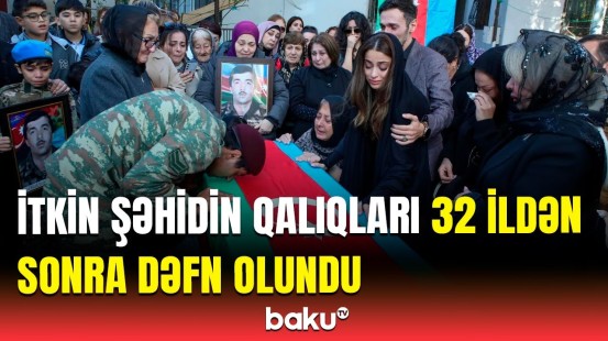 Şəhid Ələkbər Babayevin dəfnindən görüntülər | Maştağa