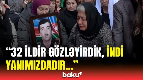 Qalıqları illər sonra tapılan şəhid Ələkbər Babayevin dəfnində ürəkdağlayan anlar