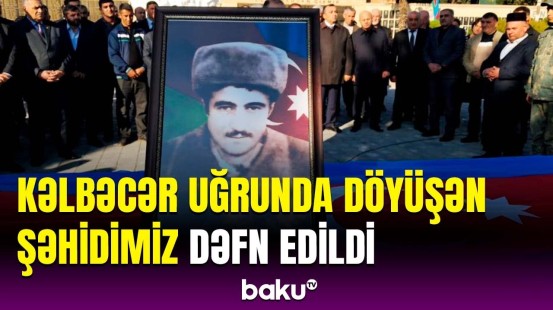 Tərtərdə şəhid Möhübbət Mustafayevlə vida mərasimi keçirilib