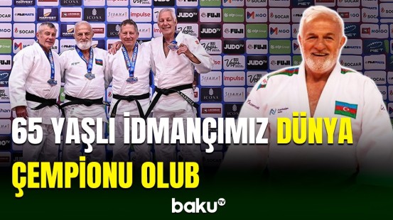 65 yaşlı azərbaycanlı idmançı Fərhad Rəcəbli dünya çempionu olub