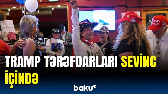 Trampı dəstəkləyən amerikalılar küçələrə axışdı | Kaliforniyadan görüntülər