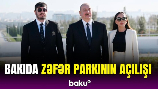 İlham Əliyev Bakıda Zəfər parkının açılışında iştirak etdi