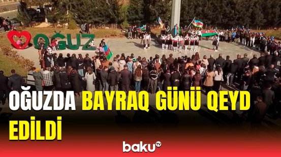 Oğuzda Bayraq Günü sevinci yaşanır | Konsertdən görüntülər