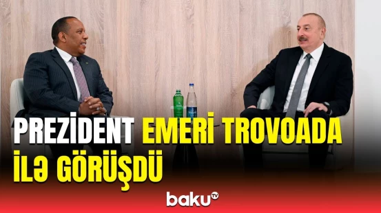 İlham Əliyev San-Tome və Prinsipi Demokratik Respublikasının Baş naziri ilə görüşüb