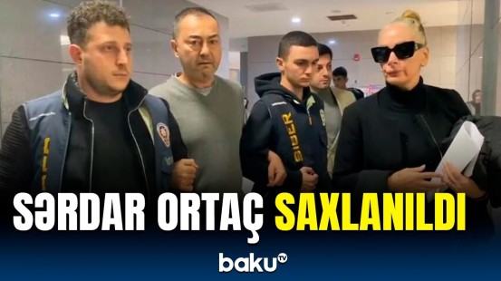 Axtarışda olan müğənni Sərdar Ortaçın saxlanılma anı