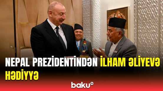 İlham Əliyev Nepal Prezidenti Ramçandra Paudel ilə görüşdü