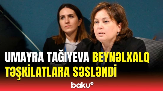 Umayra Tağıyeva COP29-da iqlim ilə bağlı erkən xəbərdarlıq sistemindən danışdı
