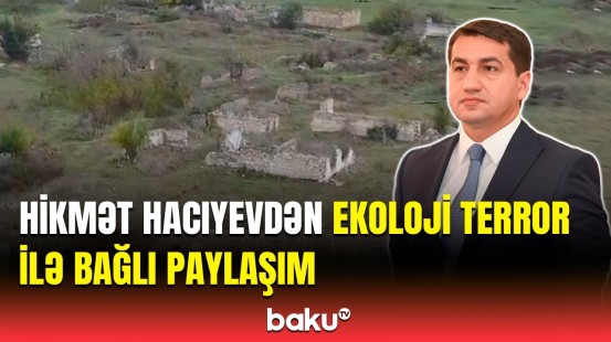 Ermənistanın hərbi işğalı bölgənin ekosisteminə ciddi ziyan vurub | Hikmət Hacıyev