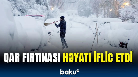 Güclü qar bu ölkələrdə sakinlərin başına oyun açdı