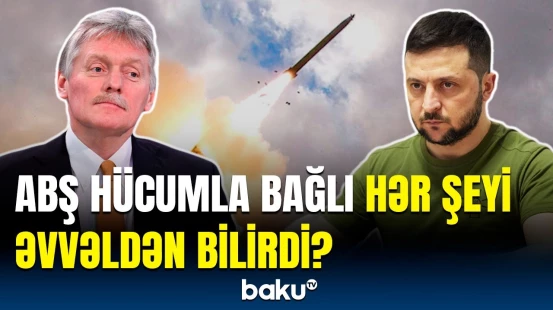 ABŞ-yə xəbərdarlıq etmişdik, amma... | Peskovdan ballistik raket hücumuna reaksiya