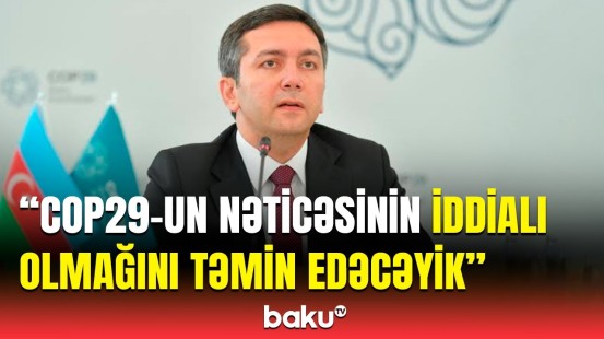 COP29-un baş danışıqçısı həllini tapmayan məsələlərdən danışdı | Bu məqsədəuyğun deyil