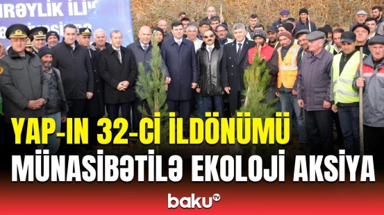 Xaçmazda “Yaşıl dünya naminə həmrəylik ili” çərçivəsində ağacəkmə aksiyası keçirildi