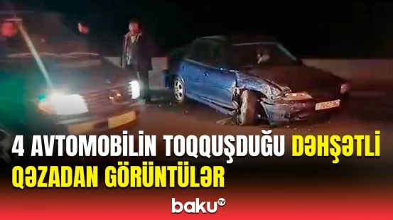 Hacıqabulda zəncirvari qəza | Yaralananlar var