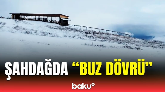 Şahdağdan bəmbəyaz mənzərə | Qarın hündürlüyü isə…