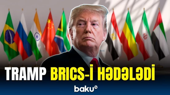 Əgər onlar yeni valyuta yaratsalar, gömrük rüsumları 100 faiz artırılacaq | Trampdan açıqlama