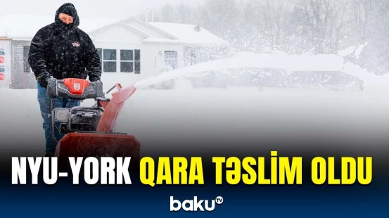 ABŞ-də güclü qar fırtınası çətinliklər yaratdı