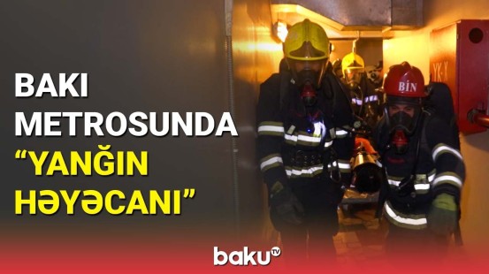 “Zərərçəkmişlər”ə təcili yardım göstərildi | Bakı metrosundan görüntülər