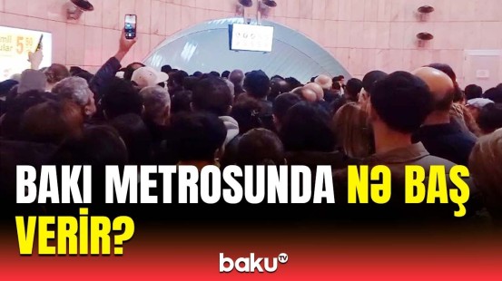 "28 May" metrosu qarşısında insident