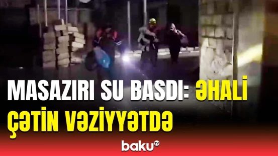 FHN Masazırda çıxılmaz vəziyyətdə qalan sakinlərlə bağlı təcili hərəkətə keçdi