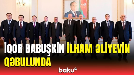 İlham Əliyev Rusiyanın Həştərxan vilayətinin qubernatorunu qəbul edib