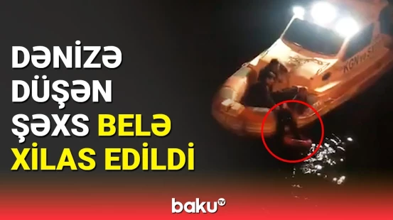 Bulvarda batma təhlükəsi ilə üzləşən şəxsin xilasedilmə anı