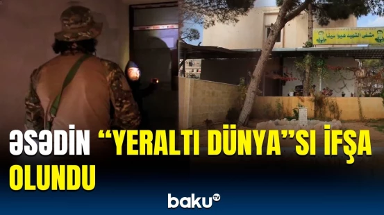 Suriyada xəstəxananın altındakı gizli tunellərdən dəhşətə gətirən görüntülər