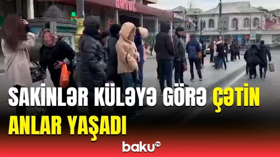 Bakıda güclü külək əsir | Paytaxtdan görüntülər