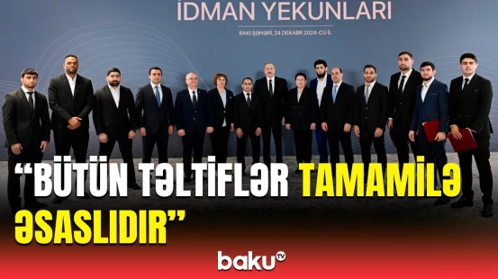 İlham Əliyev idmançıların mükafatlandırılmasından danışdı | Bu proses 27 ildir ki, davam edir