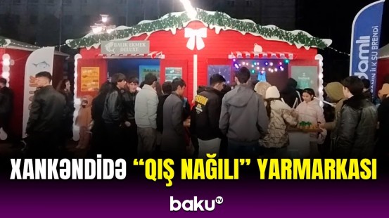 Sakinlər Xankəndidəki "Qış nağılı" yarmarkasına axın edir | Ən son görüntülər