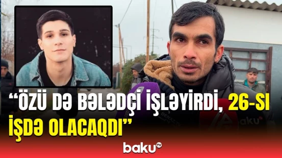 Qəza zamanı həlak olan 28 yaşlı Ramin Ağayev dəfn edildi