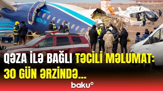 AZAL təyyarəsinin düşdüyü qəzanı araşdıran komissiyadan vacib açıqlama