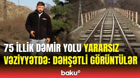 Dəmir yolu stansiyasının binası görün nə haldadır | Daşkəsənə sərnişindaşıma həyata keçiriləcək?