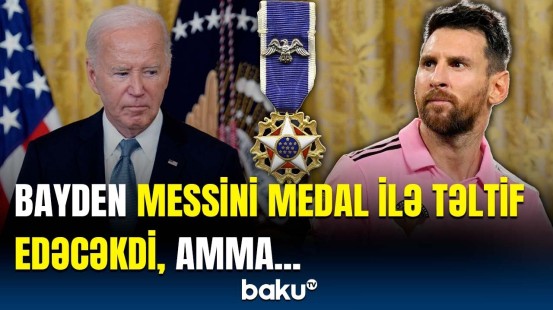 Bayden tanınmış şəxslərə "Azadlıq" medalı verdi | Messi təltifetmədə niyə iştirak etmədi?