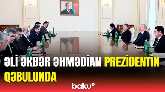 Prezident İranın Milli Təhlükəsizlik üzrə Ali Şurasının katibini qəbul etdi