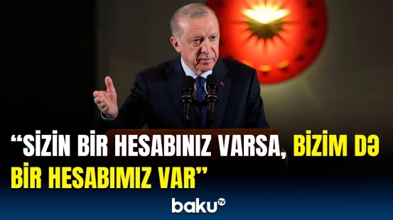 Ərdoğan terroru dəstəkləyənlərə od püskürdü