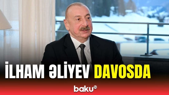 Prezident İlham Əliyev Davosda səfərdədir